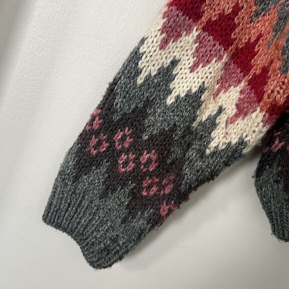 Ivy Wear 90’s Hand Knit Vintage Cardigan Sweater L - Picture 3 of 8